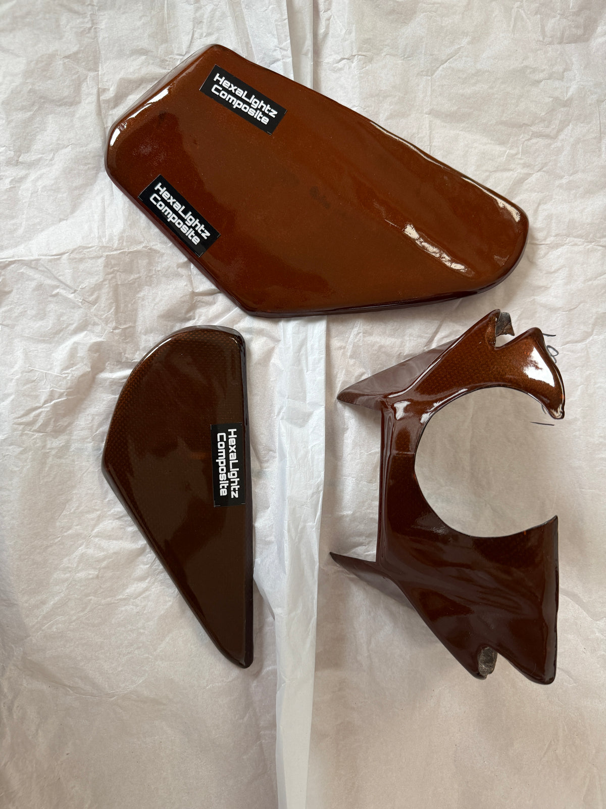 Orange Carbon Tank Cover ~ KTM 2000-2007